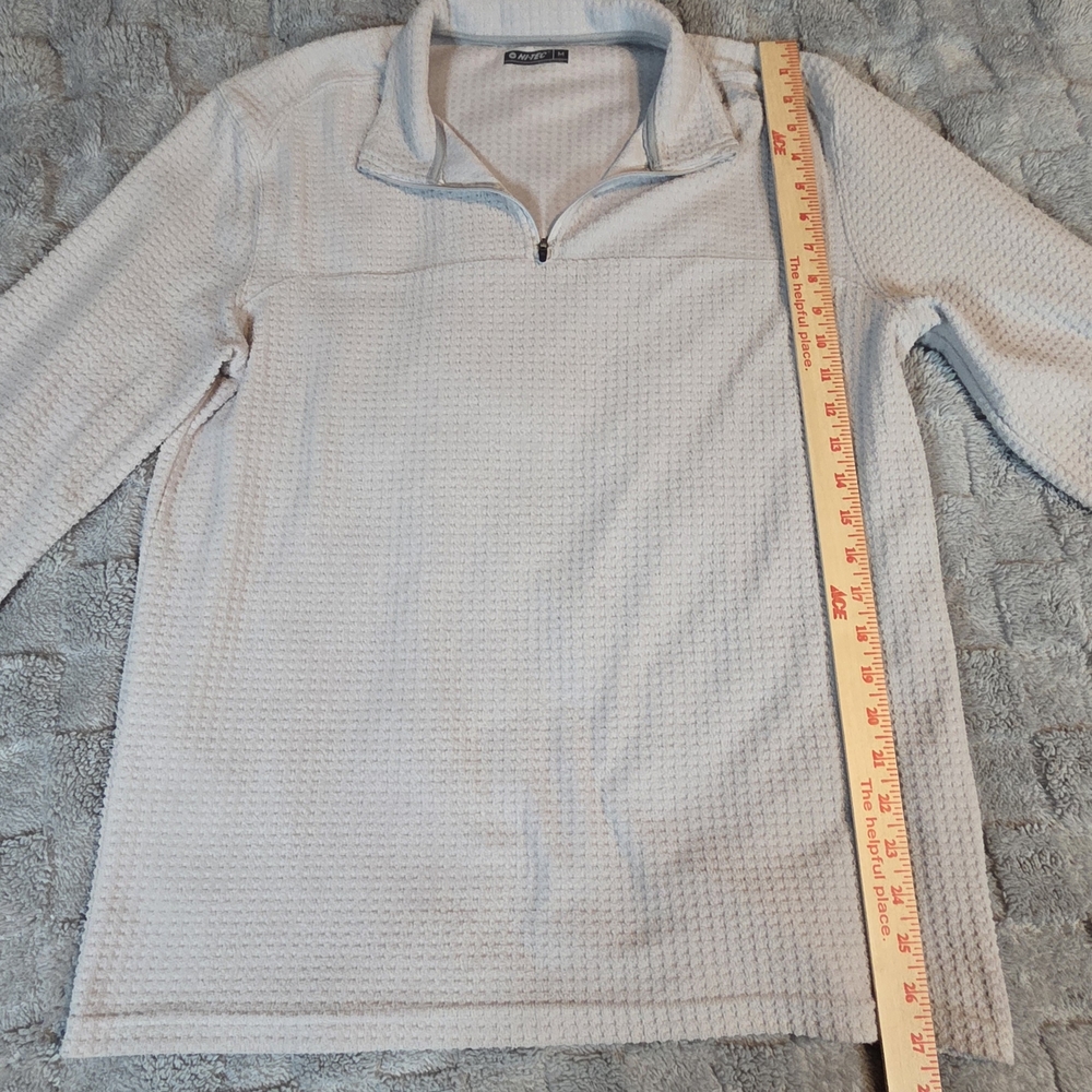 Hi-Tec Mens 1/4 Zip Gray Pullover Med Breathable Comfort Jacket - Picture 5 of 7